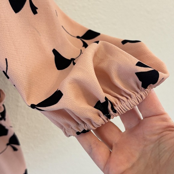 Ann Taylor Pink Ruffle Top Womens Size S Tiered Peplum Feminine Valentines - Picture 7 of 10